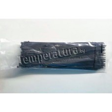 Стяжка кабельная, 200*3,5. (кол-во 100 шт). Цвет чёрный, Италия