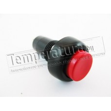 Кнопка красная, большая, 2 контакта, без фиксации, кол-во 1шт